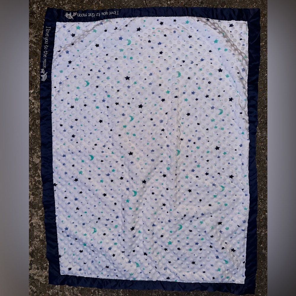 I love you to the moon and back baby blanket